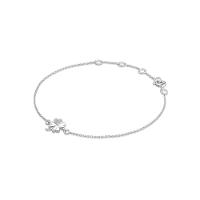 Pulseira Trevo com Zircônia em Prata 925 - 3