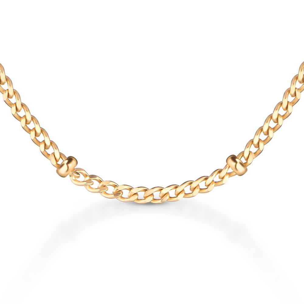 Corrente Bolinhas em Prata 925 com Banho de Ouro Amarelo 18k - 65cm - 2