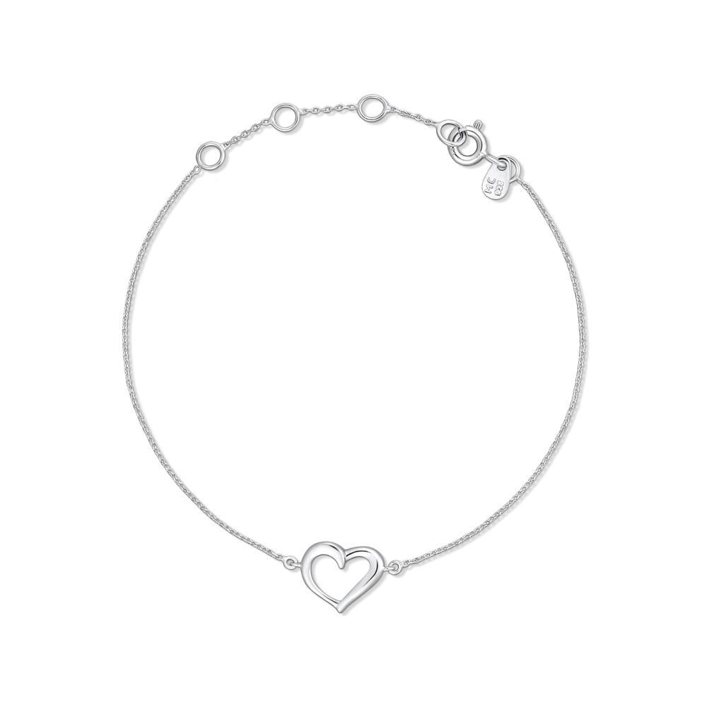 Pulseira Coração em Prata 925 - 1