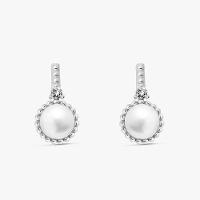 Brinco Com Pérola e Topázio In em Prata 925 - 1