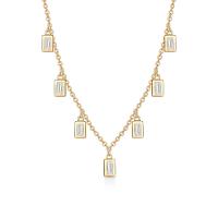 Colar com Banho Ouro Amarelo e Zircônia - 1