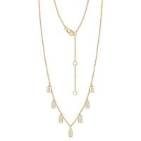 Colar com Banho Ouro Amarelo e Zircônia - 2