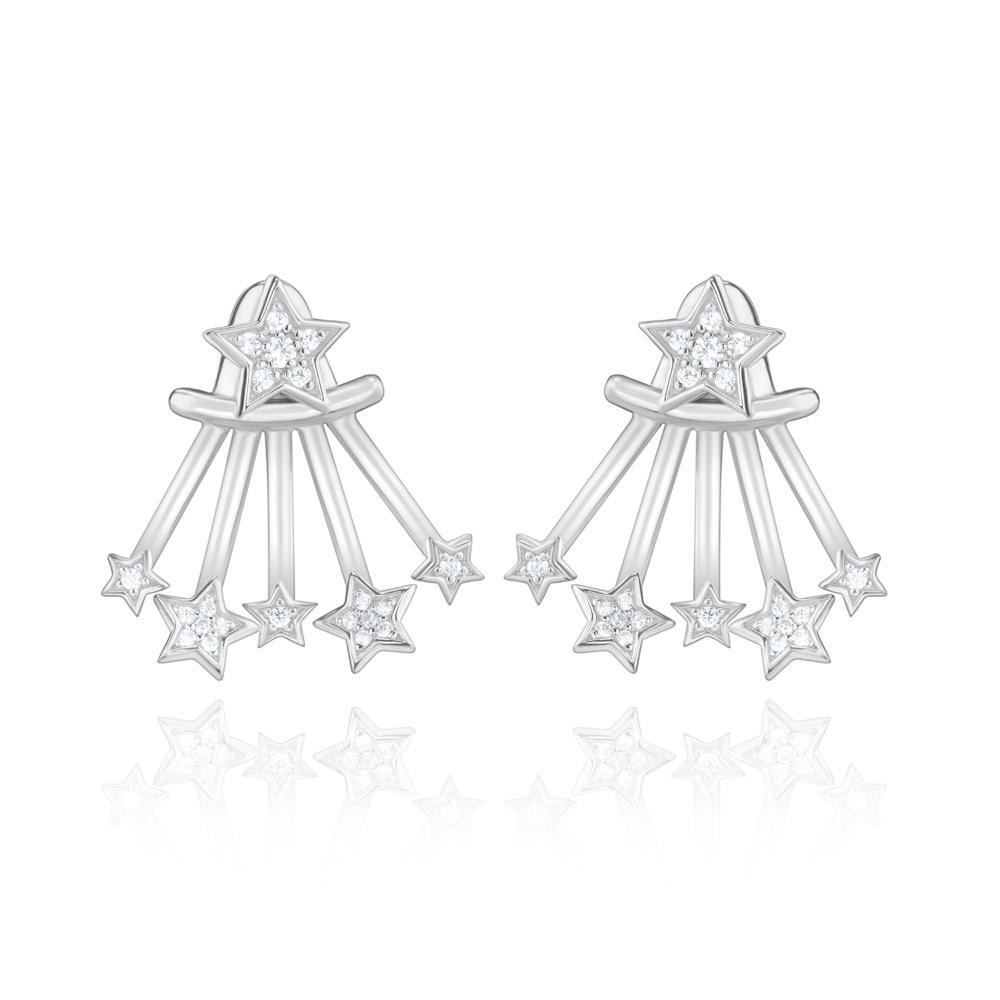 Brinco Super Star com Zircônia em Prata 925 - 1