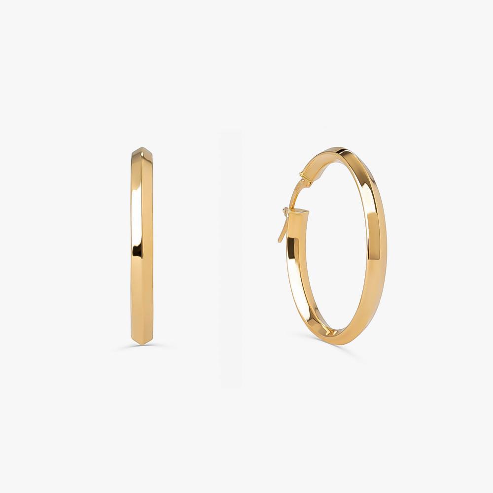 Brinco Argola em Ouro Amarelo 18k - 25 mm - 1