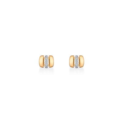 Brinco com Diamante em Ouro Amarelo 18k