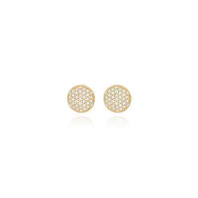 Brinco com Diamantes em Ouro Amarelo 18k