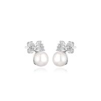 Brinco Com Pérola e Topázio In em Prata 925