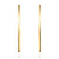 Brinco Argola Fio Quadrado em Ouro Amarelo 18k -  25mm - 3