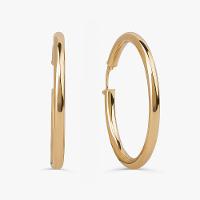 Brinco Argola Fio Redondo  em Ouro Amarelo 18k - 30mm - 1