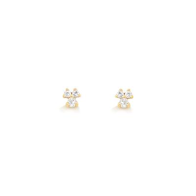 Brinco com Topázio In em Ouro Amarelo 18k