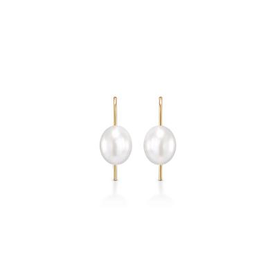 Brinco com Pérola em Ouro Amarelo 18k