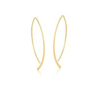 Brinco Argola Navete em Ouro Amarelo 18k - 46mm - 3