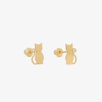 Brinco Gatinho em Ouro Amarelo 18k - 3