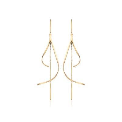 Brinco Fitas em Ouro Amarelo 18k