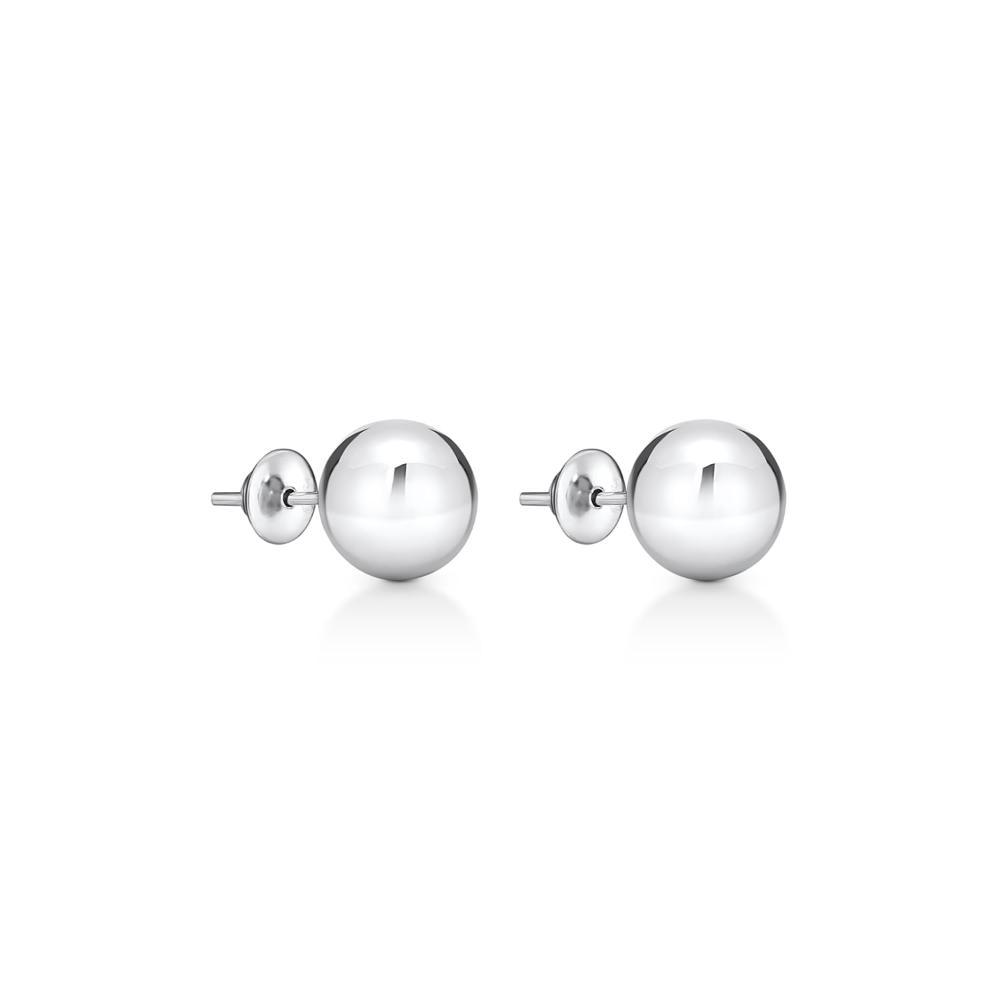 Brinco Esfera em Ouro Branco 18k - 7 mm - 2