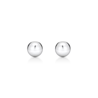 Brinco Esfera em Ouro Branco 18k - 7 mm