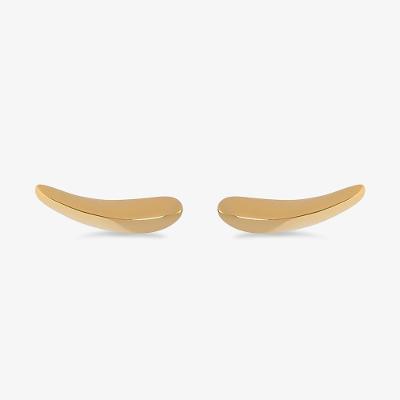 Brinco em Prata 925 com Banho de Ouro Amarelo 18k