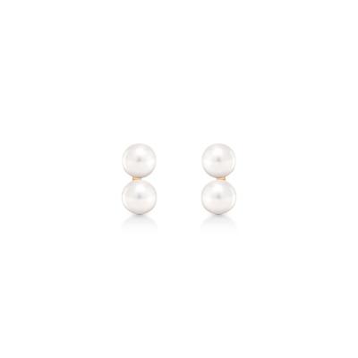 Brinco Pérolas em Ouro Amarelo 18k