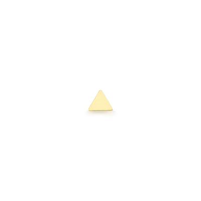 Brinco Único Triangulo em Ouro Amarelo 18k