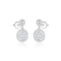 Brinco Redondo com Topázio In em Prata 925 - 3