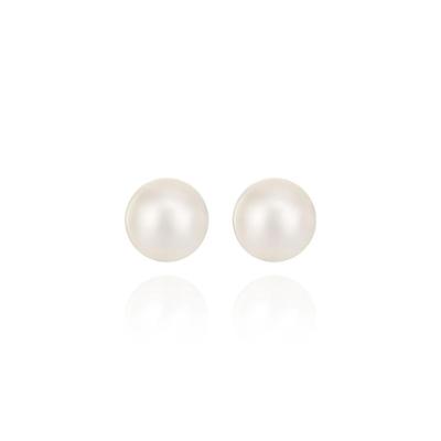 Brinco Pérola em Ouro Amarelo 18k - 7 mm