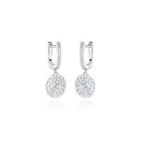 Brinco Pavê com Topázio In em Prata 925 - 2