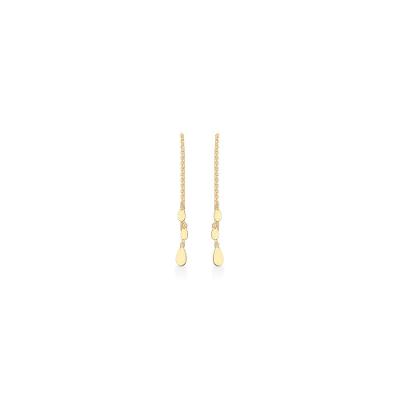 Brinco Midi Gotas Articuladas em Ouro Amarelo 18k