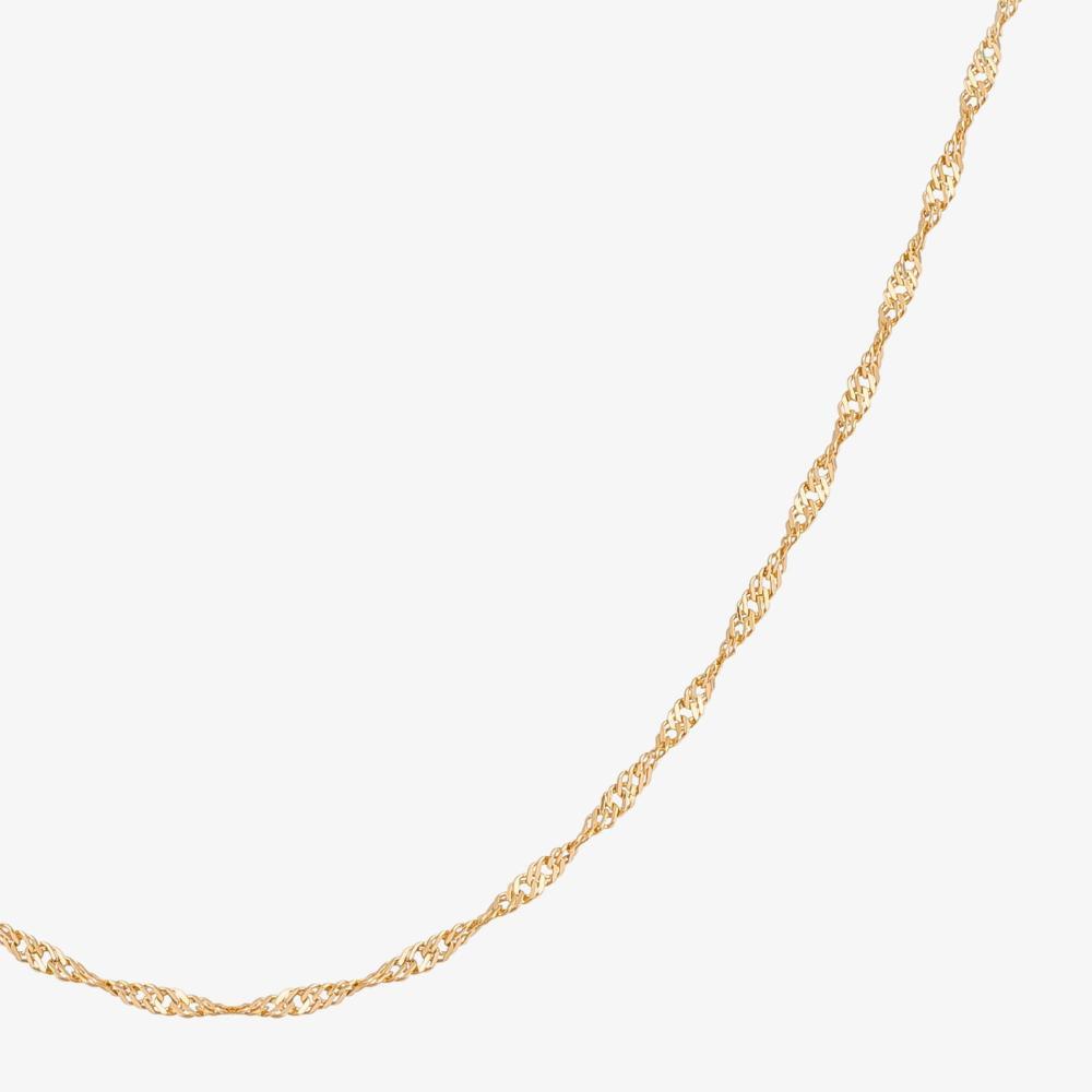 Corrente Malha Singapura em Ouro Amarelo 18k - 50 cm - 4