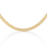 Corrente Malha Groumet em Prata 925 com Banho de Ouro Amarelo 18K - 80 cm - 2