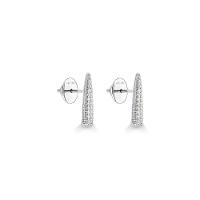 Brinco Pave com Safiras em Prata 925 - 2