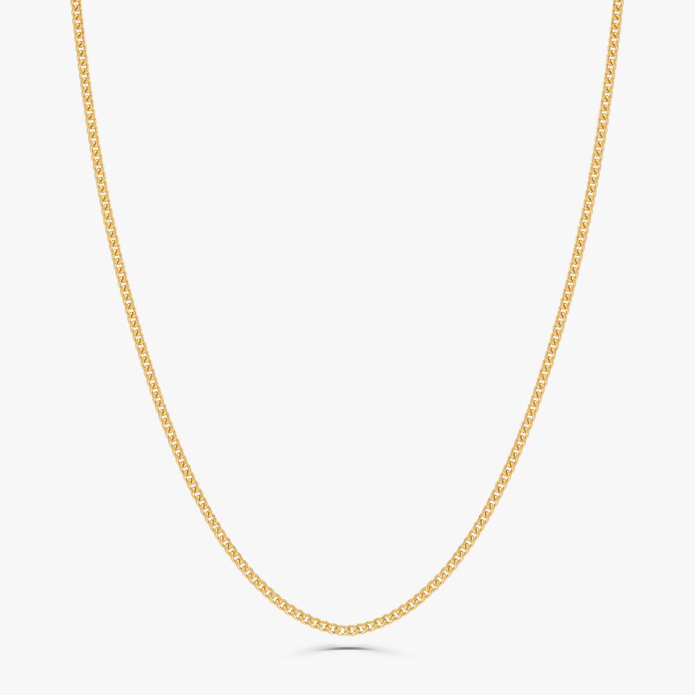 Corrente Malha Groumet em Prata 925 com Banho de Ouro Amarelo 18k - 40 cm - 3