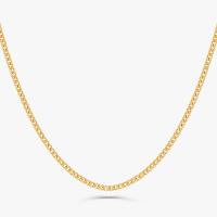 Corrente Malha Groumet em Prata 925 com Banho de Ouro Amarelo 18k - 40 cm - 1