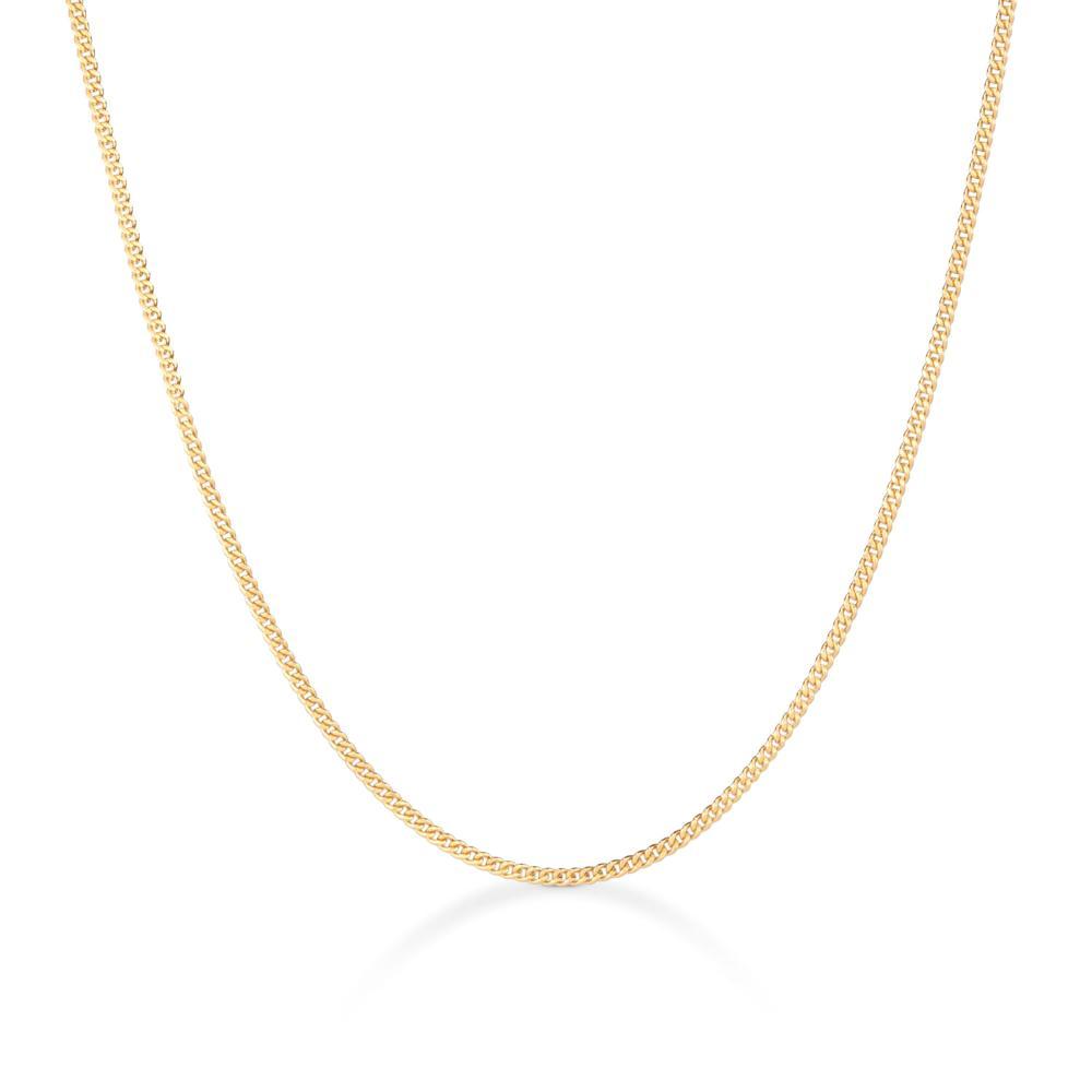 Corrente Malha Groumet em Prata 925 com Banho de Ouro Amarelo 18k - 50 cm - 1