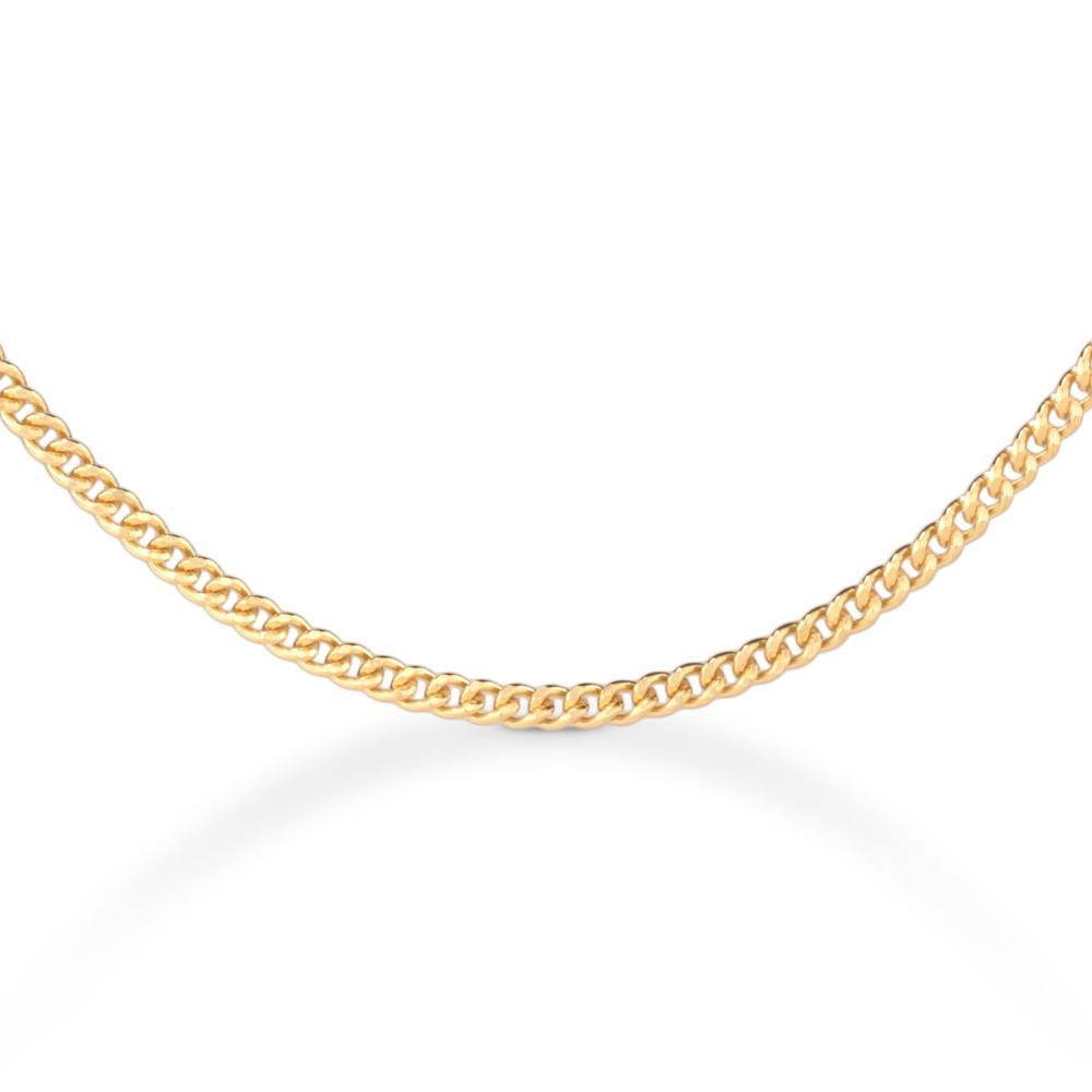 Corrente Malha Groumet em Prata 925 com Banho de Ouro Amarelo 18k - 50 cm - 2