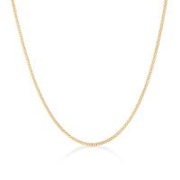 Corrente Malha Groumet em Prata 925 com Banho de Ouro Amarelo 18k - 50 cm - 1