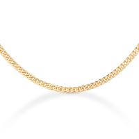 Corrente Malha Groumet em Prata 925 com Banho de Ouro Amarelo 18k - 50 cm - 3