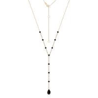 Colar em Ouro Amarelo com Diamante e Quartzo Negro - 3