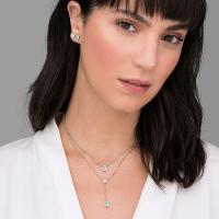 Colar Gravata com Safira e Topázio Azul em Prata 925 - 3