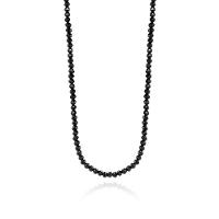 Colar em Espinélio Negro com Fecho em Ouro Amarelo 18k - 75 cm - 1