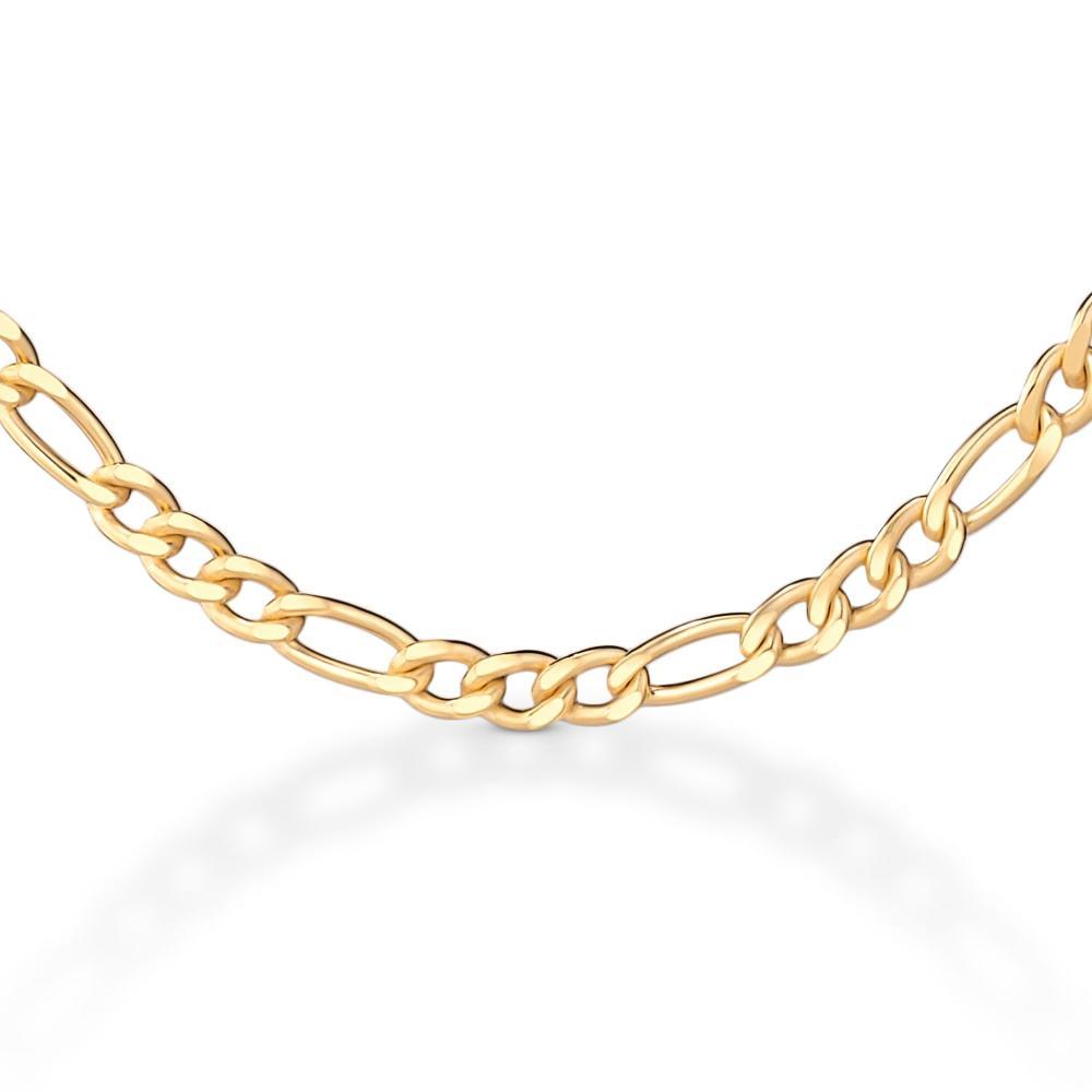 Corrente Malha Groumet em Prata 925 com Banho de Ouro Amarelo 18k - 60 cm - 2