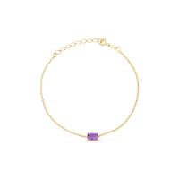 Pulseira com Ametista em Ouro Amarelo 18k - 1