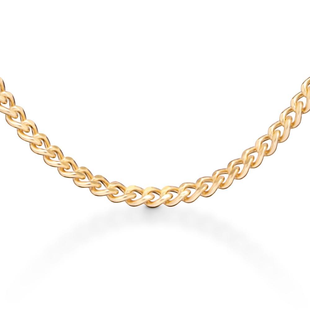 Corrente Malha Groumet em Ouro Amarelo 18k - 45 cm - 2
