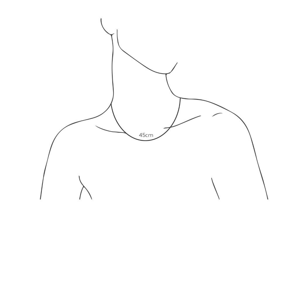 Corrente Malha Groumet em Ouro Amarelo 18k - 45 cm - 3