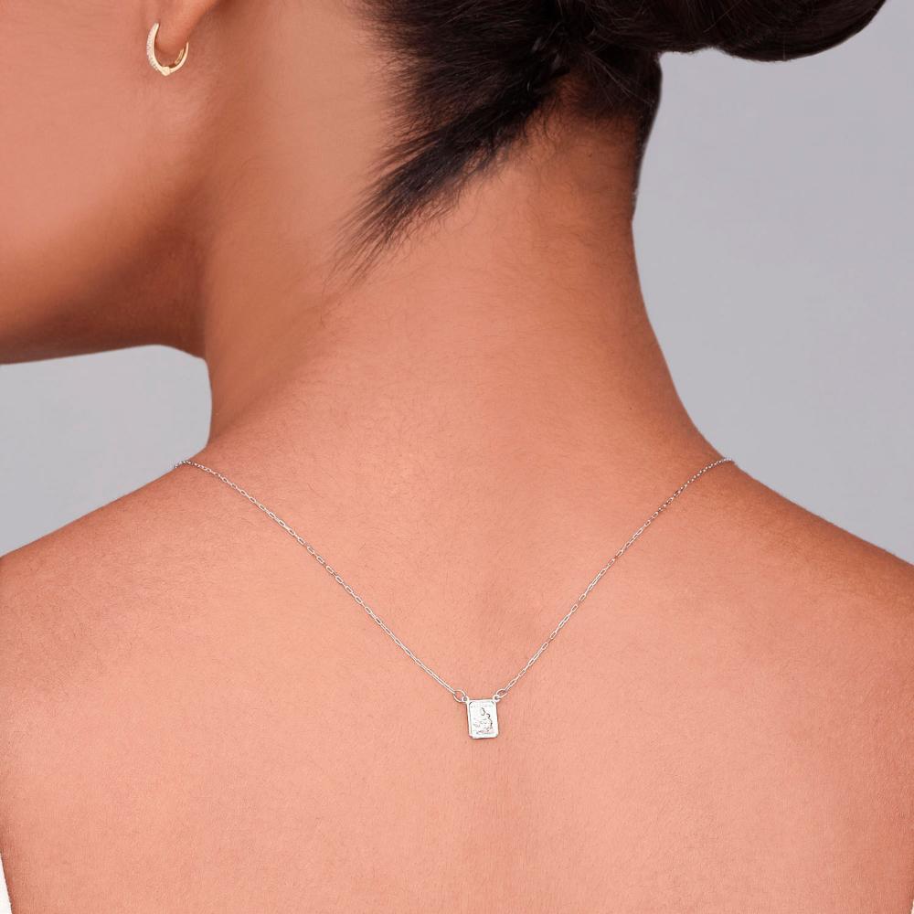 Escapulário Ouro Branco Nossa Senhora do Carmo | Sagrado Coração - 6