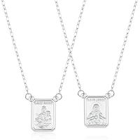 Escapulário Ouro Branco Nossa Senhora do Carmo | Sagrado Coração - 3