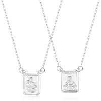 Escapulário Ouro Branco Nossa Senhora do Carmo | Sagrado Coração