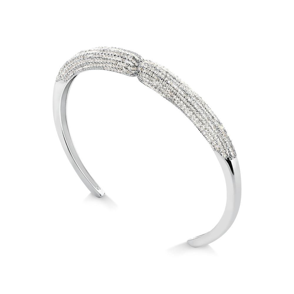 Pulseira Pave com Safiras em Prata 925 - 17 cm - 2
