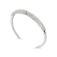 Pulseira Pave com Safiras em Prata 925 - 17 cm - 2