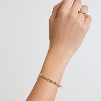 Pulseira Rígida Spikes com Topázio In em Prata 925 com Banho de Ouro Amarelo 18k - 17 cm - 2