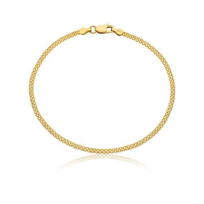 Pulseira Malha Bismarck em Ouro Amarelo 18k - 19 cm